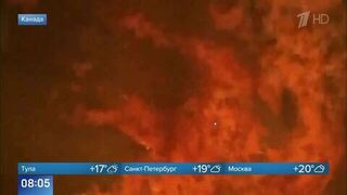 Поезд в Канаде прошел через огненную стену из-за аномальной жары: кадры