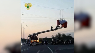 Парапланеристы застряли в проводах ЛЭП во время полета в Надымском районе