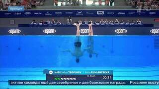 Синхронисты Трофимов и Румянцева завоевали бронзу в технической программе на ЧЕ