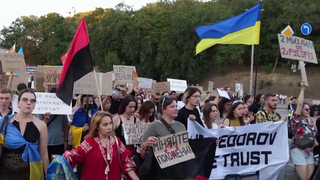На Украине проходят новые акции протеста в поддержку уволенного министра обороны Федорова