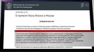 МИД РФ выразил послу Японии протест из-за ситуации с визитом Путина на Курилы
