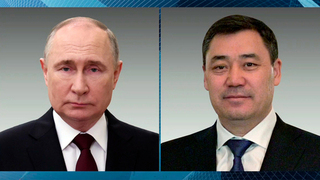 Владимир Путин поздравил Садыра Жапарова с Днем независимости Киргизии