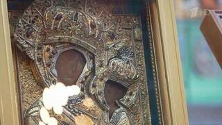 В Главный храм Вооруженных сил доставили особо чтимую икону Божией Матери