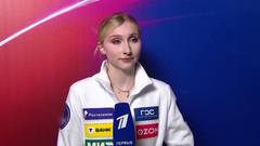 «Увидела Евгения Плющенко на экране, посмеялась». Софья Муравьева о коротком прокате и начале сезона. Гран-при России по фигурному катанию 2026/27