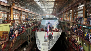 На воду спущен корвет «Грозный», предназначенный для Тихоокеанского флота