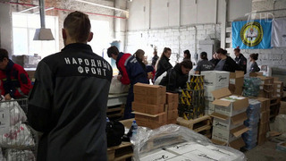 Гуманитарная операция в Алешках — местным жителям привезли продукты и лекарства