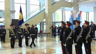Президентское знамя сегодня вручили лучшему казачьему кадетскому корпусу России