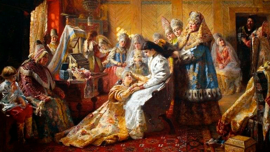 К. Е. Маковский. «Под венец», 1884