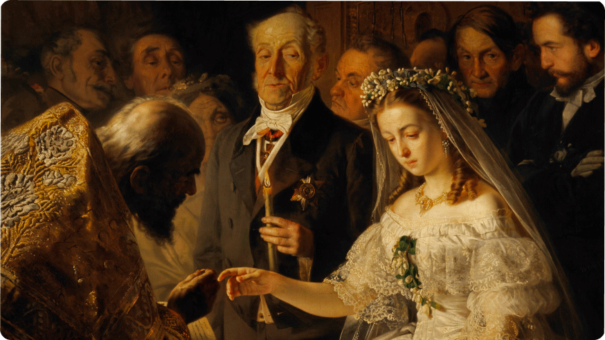 В.В. Пукирев. Неравный брак, 1862