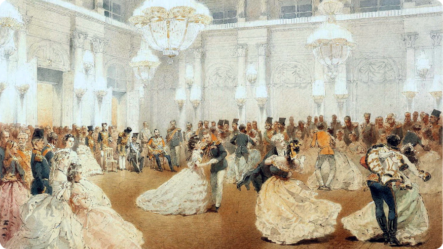 Михай Зичи. Бал в Концертном зале, 1873