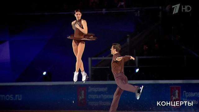 Наталья Забияко и Александр Энберт. Ледовое шоу российских олимпийцев. Фрагмент выпуска от 04.03.2018