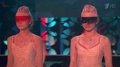 Сборная России по художественной гимнастике и «54 Team» — «Близнецы». Без страховки. Фрагмент выпуска от 20.03.2016