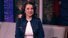 Фигуристка и телеведущая Ирина Слуцкая. Вечерний Ургант. Фрагмент выпуска от 13.03.2013