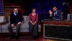 Ирина Рахманова и Игорь Угольников. Вечерний Ургант. 424 выпуск от 18.02.2015