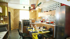 Кухня-столовая с геометрией. Фазенда. Выпуск от 13.11.2016