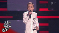 Михаил Медведский. «Runaway Baby». Голос.Дети-5. Слепое прослушивание. Фрагмент выпуска от 22.02.2018