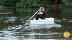 Дмитрий Талабуев строит плот. Доброе утро. Фрагмент выпуска от 10.07.2018