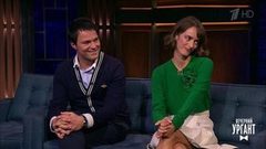 Актеры Данила Козловский и Оля Зуева. Вечерний Ургант. Фрагмент выпуска от 04.10.2018