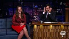 Эшли Грэм, Риналь Мухаметов и Полина Максимова. Вечерний Ургант. 1015 выпуск от 09.10.2018