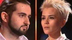 Эдвард Хачарян и Влада Чупрова. «Я тебя люблю». Голос-1. Поединки. Фрагмент выпуска от 23.11.2012