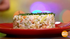 Витаминный оливье с домашним майонезом