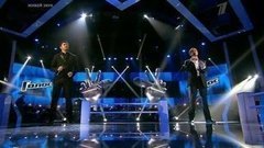 Николай Тимохин и Виктор Балан. «Благодарю тебя». Голос-2. Поединки. Фрагмент выпуска от 01.11.2013