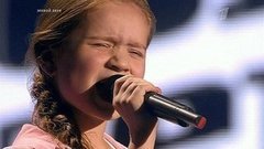 Вилена Хикматуллина. «Нарисовать мечту». Голос.Дети-1. Слепое прослушивание. Фрагмент выпуска от 28.03.2014