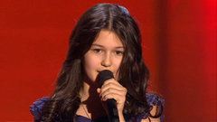 Алина Аракелова. «Moon River». Голос.Дети-2. Слепое прослушивание. Фрагмент выпуска от 06.03.2015