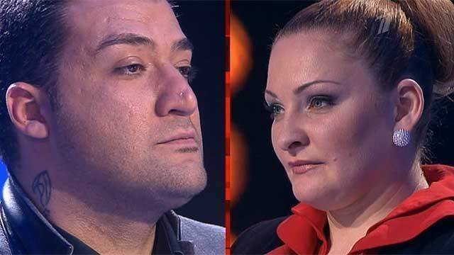 Оксана Петрова и Ачи Пурцеладзе. «Мой друг играет блюз». Голос-1. Поединки. Фрагмент выпуска от 16.11.2012