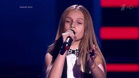 Ева Тимуш. «Je T'aime». Голос.Дети-3. Слепое прослушивание. Фрагмент выпуска от 26.02.2016