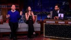 Евгений Миронов и Анна Чиповская. Вечерний Ургант. 408 выпуск от 19.12.2014