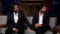 Певец, продюсер Филипп Киркоров и актер Данила Козловский. Вечерний Ургант. Фрагмент выпуска от 30.04.2015