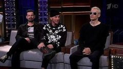 Актер и рок-музыкант Джаред Лето и группа Thirty Seconds To Mars. Вечерний Ургант. Фрагмент выпуска от 13.03.2015