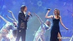 Юлианна Караулова и Дмитрий Маликов — «Снежинка». Главный новогодний концерт. Фрагмент выпуска от 31.12.2017