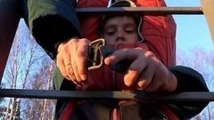 Ребенок и пожарная лестница. Доброе утро. Фрагмент выпуска от 07.10.2015