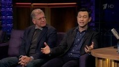 Режиссер Роберт Земекис и актер Джозеф Гордон-Левитт. Вечерний Ургант. Фрагмент выпуска от 09.10.2015
