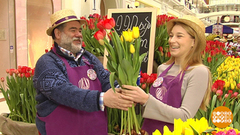 Море цветов в Пассаже. Доброе утро. Фрагмент выпуска от 04.03.2019