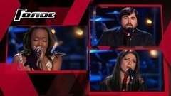 Шарип Умханов, Яна Рабинович, Кармен Мокси. Интервью после Нокаутов. Голос-2