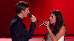 Даниил Смирнов и Диана Савельева. «Чорнобривцi». Голос-4. Поединки. Фрагмент выпуска от 30.10.2015