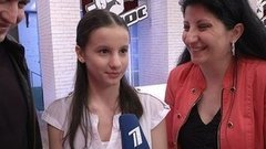 «В это время я всe чувствовала, я хотела и плакать, и смеяться!» Виктория Оганисян. Интервью после Слепого прослушивания. Голос.Дети-1
