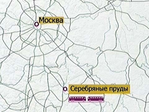 Карта серебряные пруды московская область