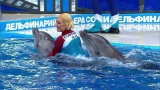Лера Кудрявцева. Выступление. Вместе с дельфинами. Фрагмент выпуска от 24.10.2015