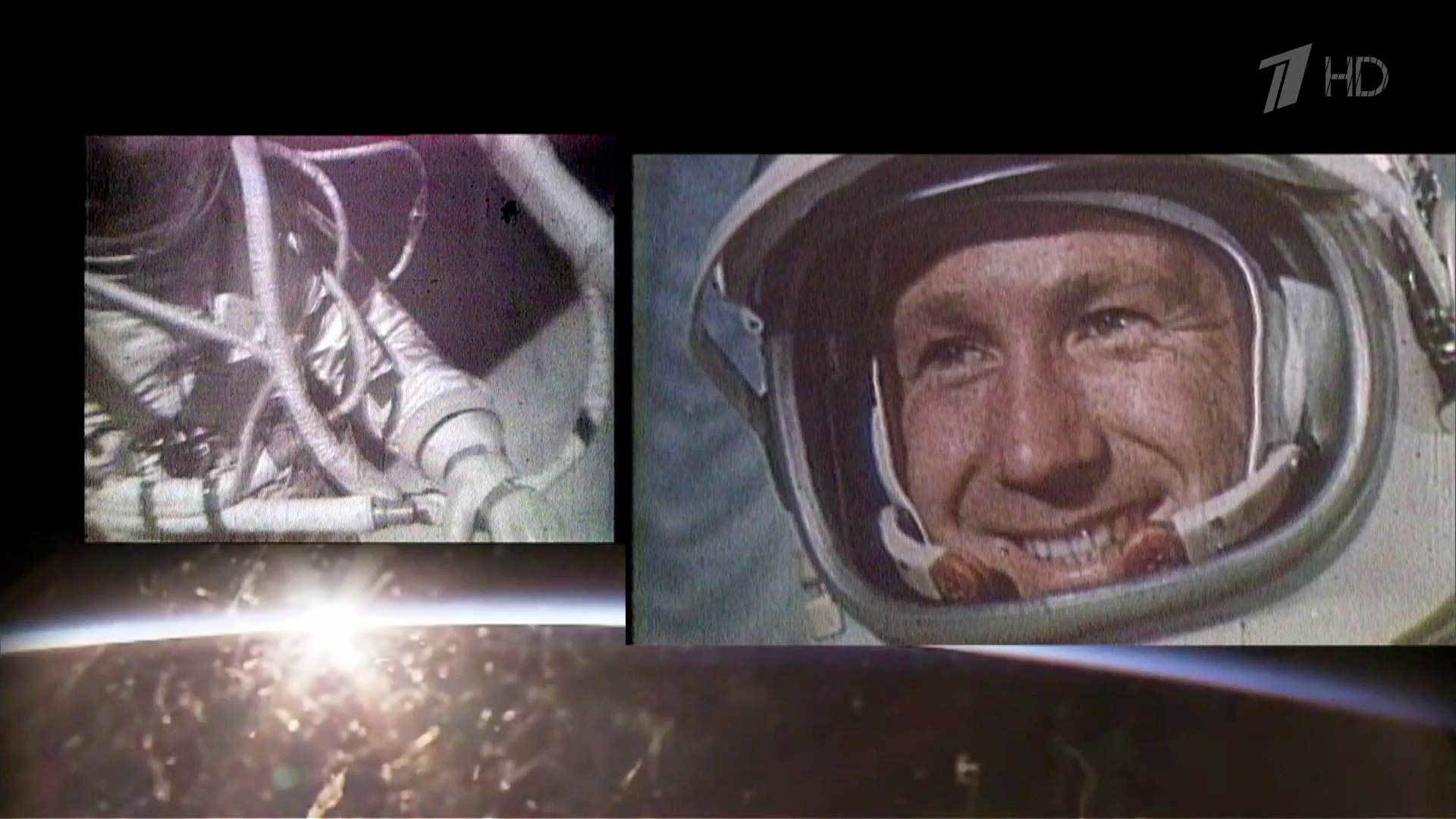 Леонов в открытом космосе фото
