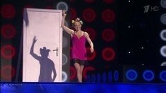 Светлана Феофанова — «Веселые соседи». Прыжки на батуте. Без страховки. Фрагмент выпуска от 21.05.2016