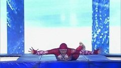 Иван Скобрев — «Я конькобежец». Прыжки на батуте. Без страховки. Фрагмент выпуска от 21.05.2016