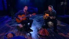 Поздравление Олега Митяева с 300-м выпуском. Вечерний Ургант. Фрагмент выпуска от 07.04.2014