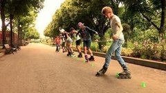 Ролики. Впервые на асфальте. Доброе утро. Фрагмент выпуска от 17.07.2015