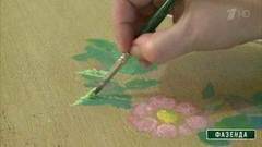 Ручная роспись мебели. Фазенда. Фрагмент выпуска от 26.03.2017