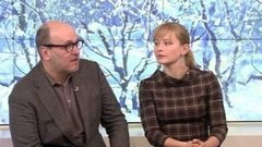 Юлия Пересильд и Денис Евстигнеев. Доброе утро. Фрагмент выпуска от 15.01.2015