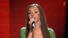 Дина Гарифуллина. «Strong enough». Голос-1. Слепое прослушивание. Фрагмент выпуска от 12.10.2012